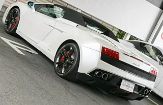 LAMBORGHINI GALLARDO SPYDER 2011 PEARL WHITE full