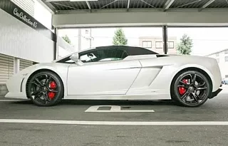 LAMBORGHINI GALLARDO SPYDER 2011 PEARL WHITE full