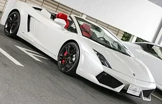 LAMBORGHINI GALLARDO SPYDER 2011 PEARL WHITE full