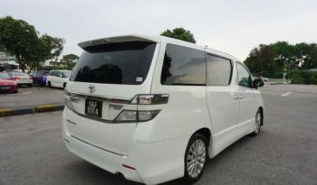 TOYOTA VELLFIRE 2.4Z 2012 full