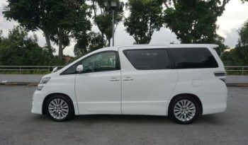 TOYOTA VELLFIRE 2.4Z 2012 full