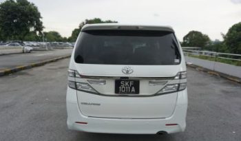 TOYOTA VELLFIRE 2.4Z 2012 full