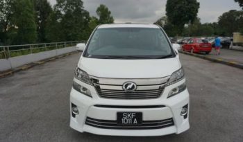 TOYOTA VELLFIRE 2.4Z 2012 full